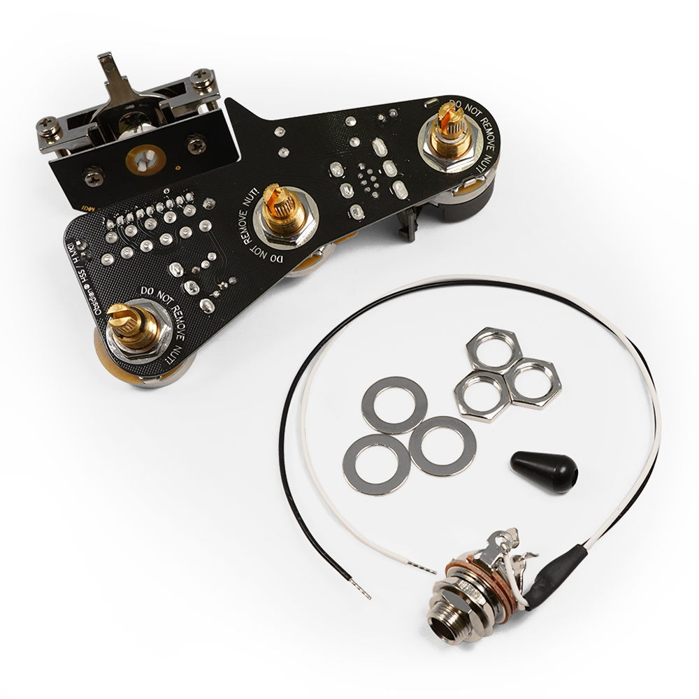 【90時間限定 10%OFF!】ObsidianWire - CUSTOM HSS / HSH FOR STRAT GEN2 ‘7 Way’ | ギターパーツ ピックアップ 配線済みハーネス
