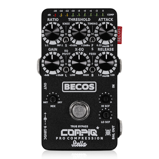BECOS　CompIQ STELLA Pro Compressor MkII with DITOS　/ コンプレッサー ギター ベース エフェクター