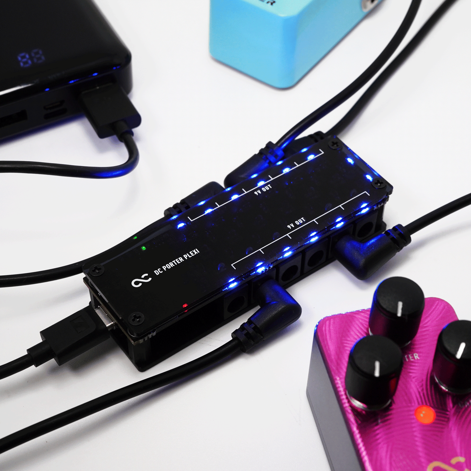 9Vバッテリーパワーサプライ One Control - DC PORTER PLEXI | パワーサプライ モバイル