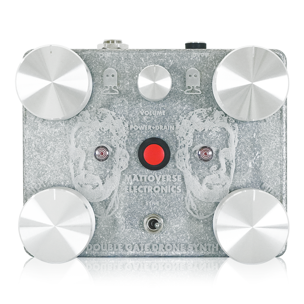 Mattoverse Electronics - Double Gate Drone Synthesizer Clear Acrylic Faceplate | ドローンシンセサイザー ノイズマシン