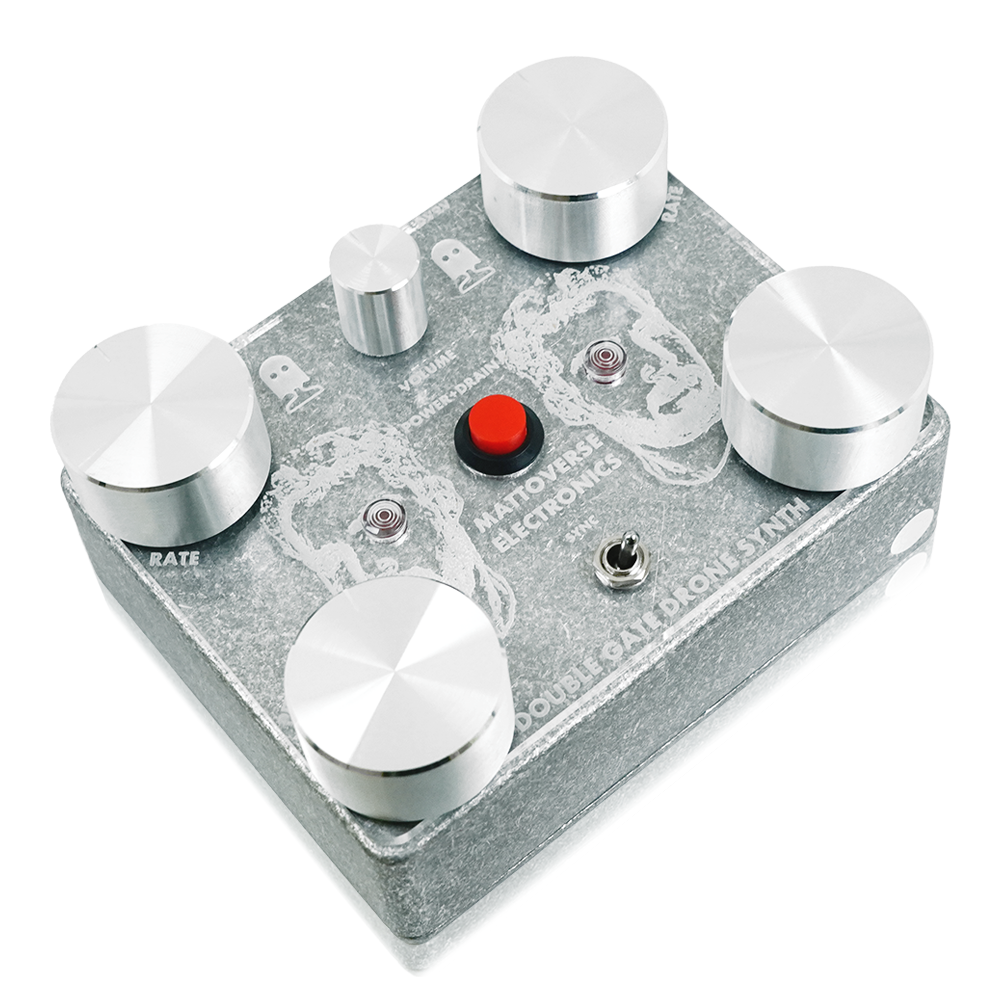 Mattoverse Electronics - Double Gate Drone Synthesizer Clear Acrylic Faceplate | ドローンシンセサイザー ノイズマシン
