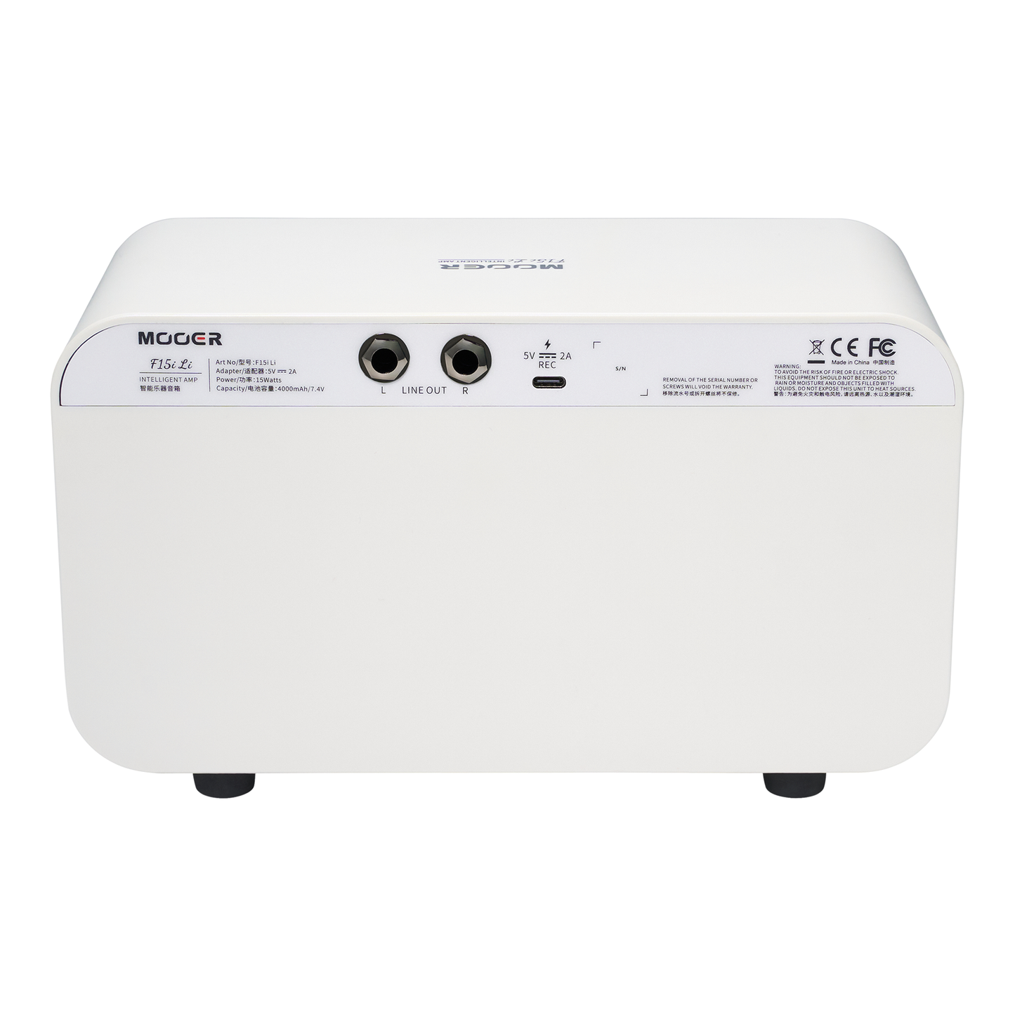 【今だけOTGケーブル付属】Mooer - F15i Li | コンボアンプ ギター アンプ タッチスクリーン搭載 15Wステレオ(7.5W+7.5W)出力 デスクトップアンプ スピーカー