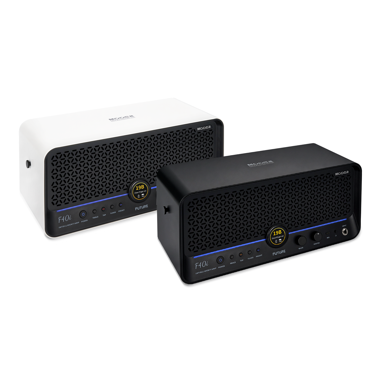 Mooer - F40i | コンボアンプ ギター アンプ タッチスクリーン搭載 40Wステレオ出力 デスクトップアンプ スピーカー