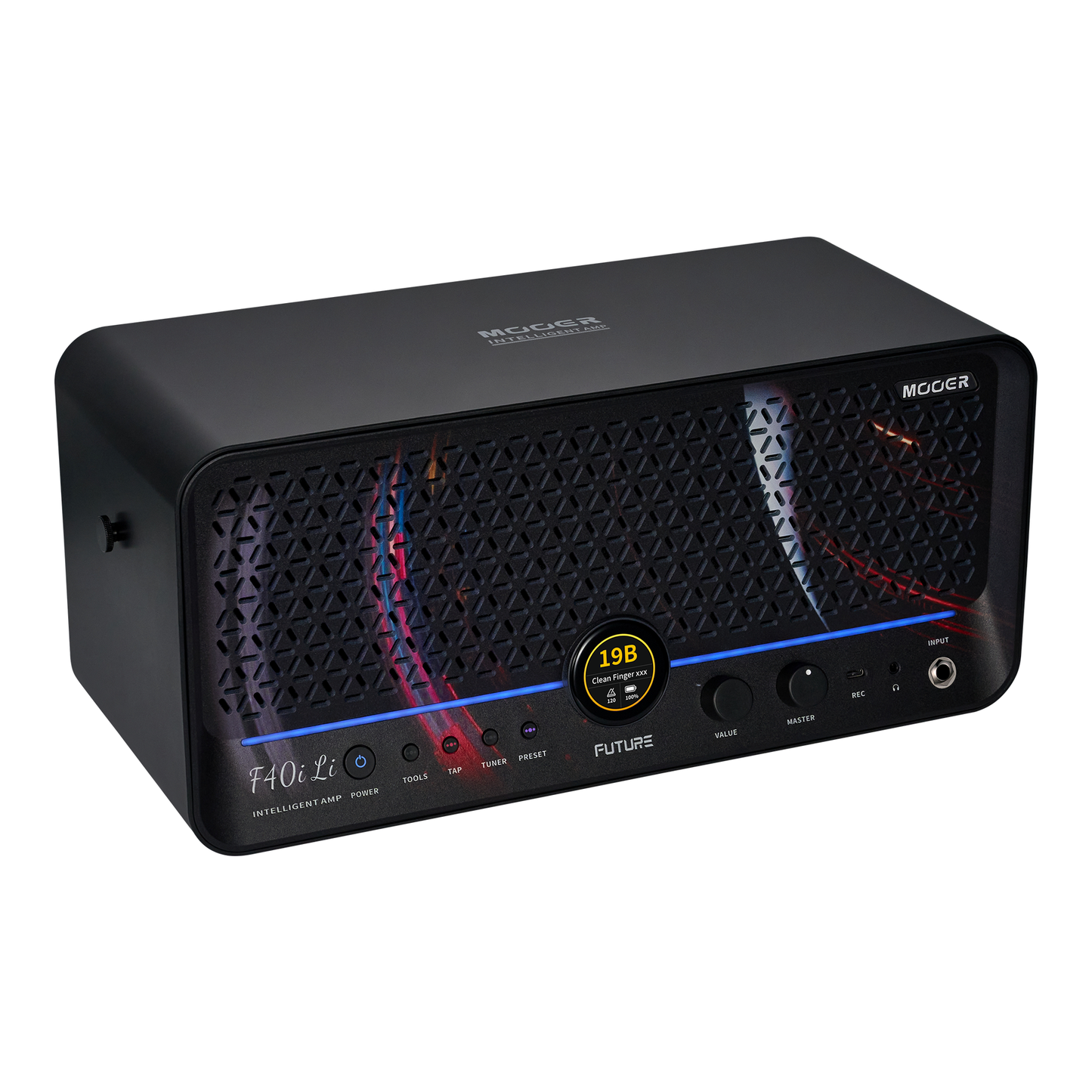 Mooer - F40i Li | 充電式バッテリー内蔵 コンボアンプ ギター アンプ タッチスクリーン搭載 40Wステレオ出力 デスクトップアンプ スピーカー