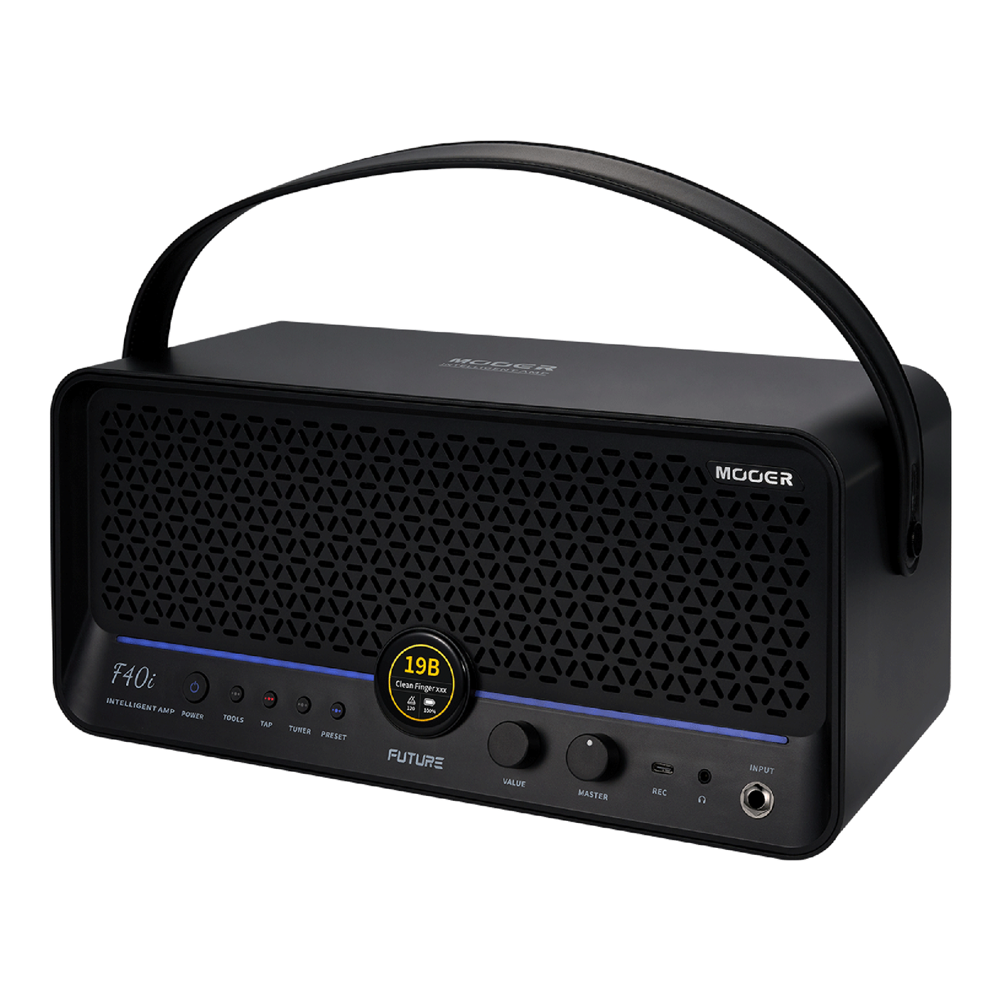 Mooer - F40i | コンボアンプ ギター アンプ タッチスクリーン搭載 40Wステレオ出力 デスクトップアンプ スピーカー