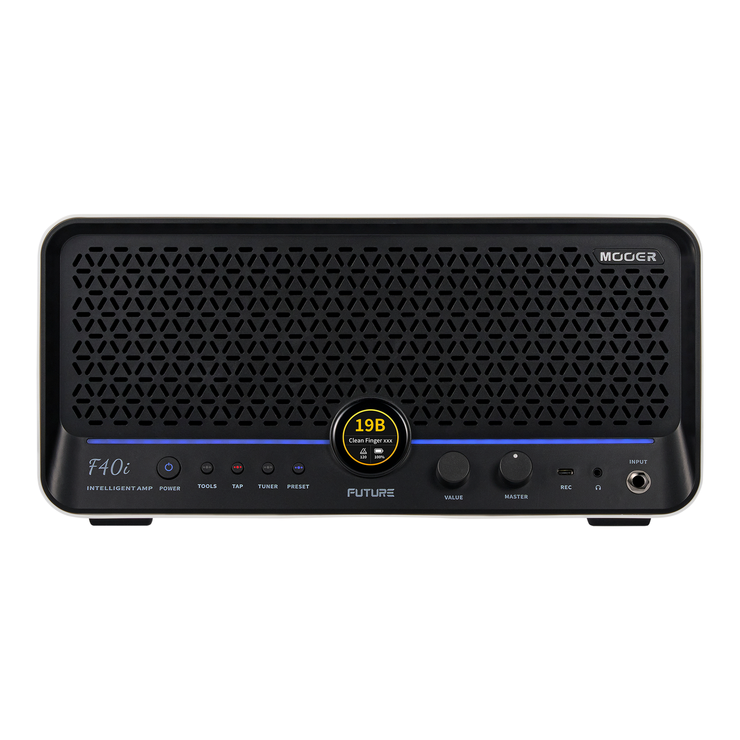 Mooer - F40i | コンボアンプ ギター アンプ タッチスクリーン搭載 40Wステレオ出力 デスクトップアンプ スピーカー