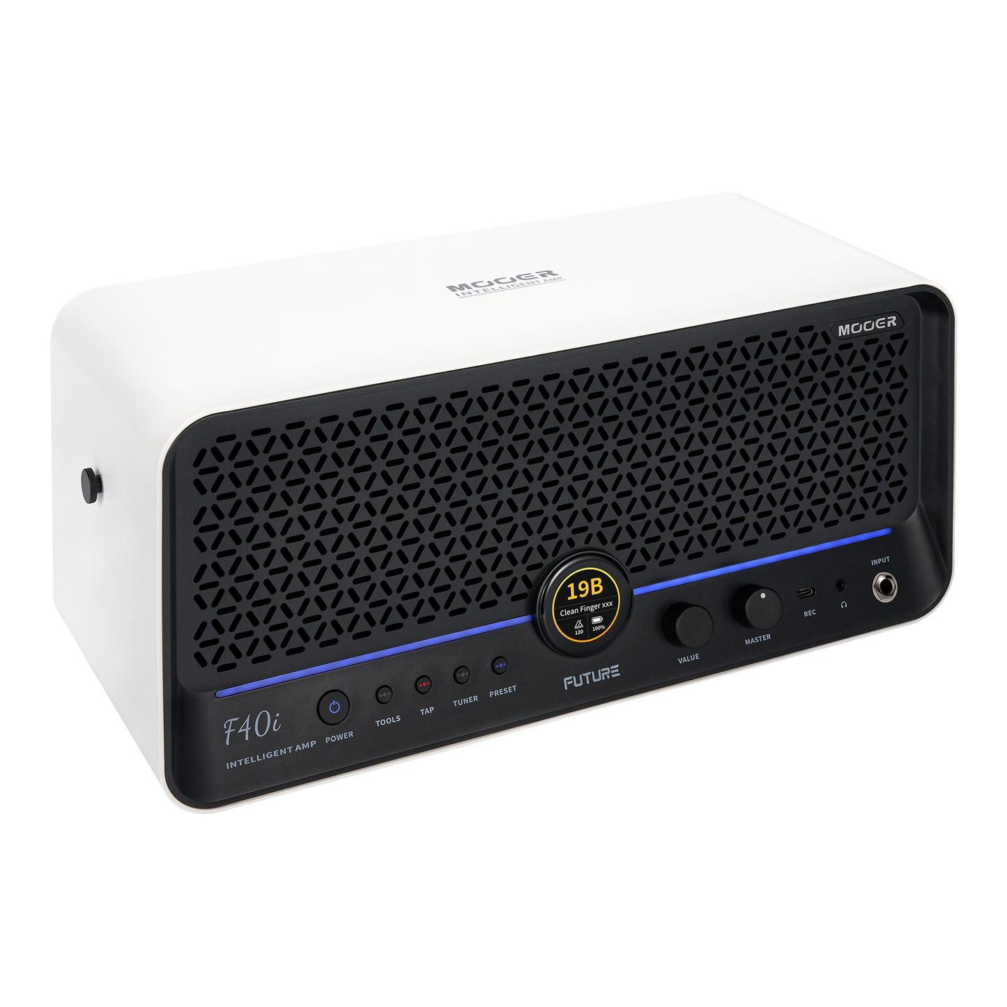 Mooer - F40i | コンボアンプ ギター アンプ タッチスクリーン搭載 40Wステレオ出力 デスクトップアンプ スピーカー
