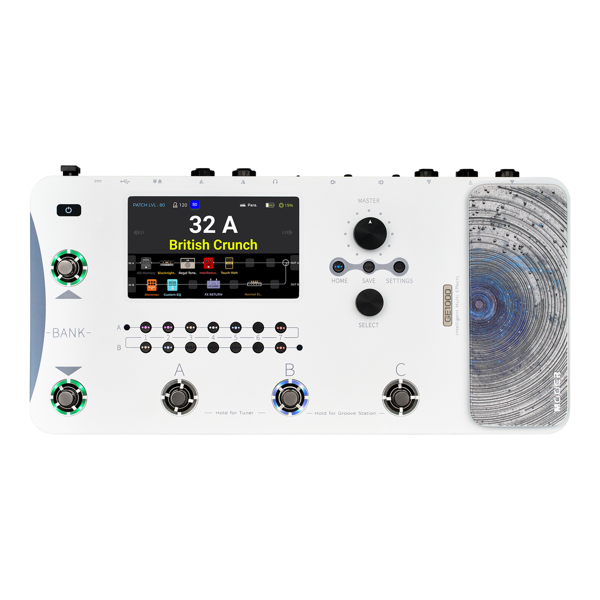 Mooer - GE1000 White | マルチエフェクター タッチパネル AI