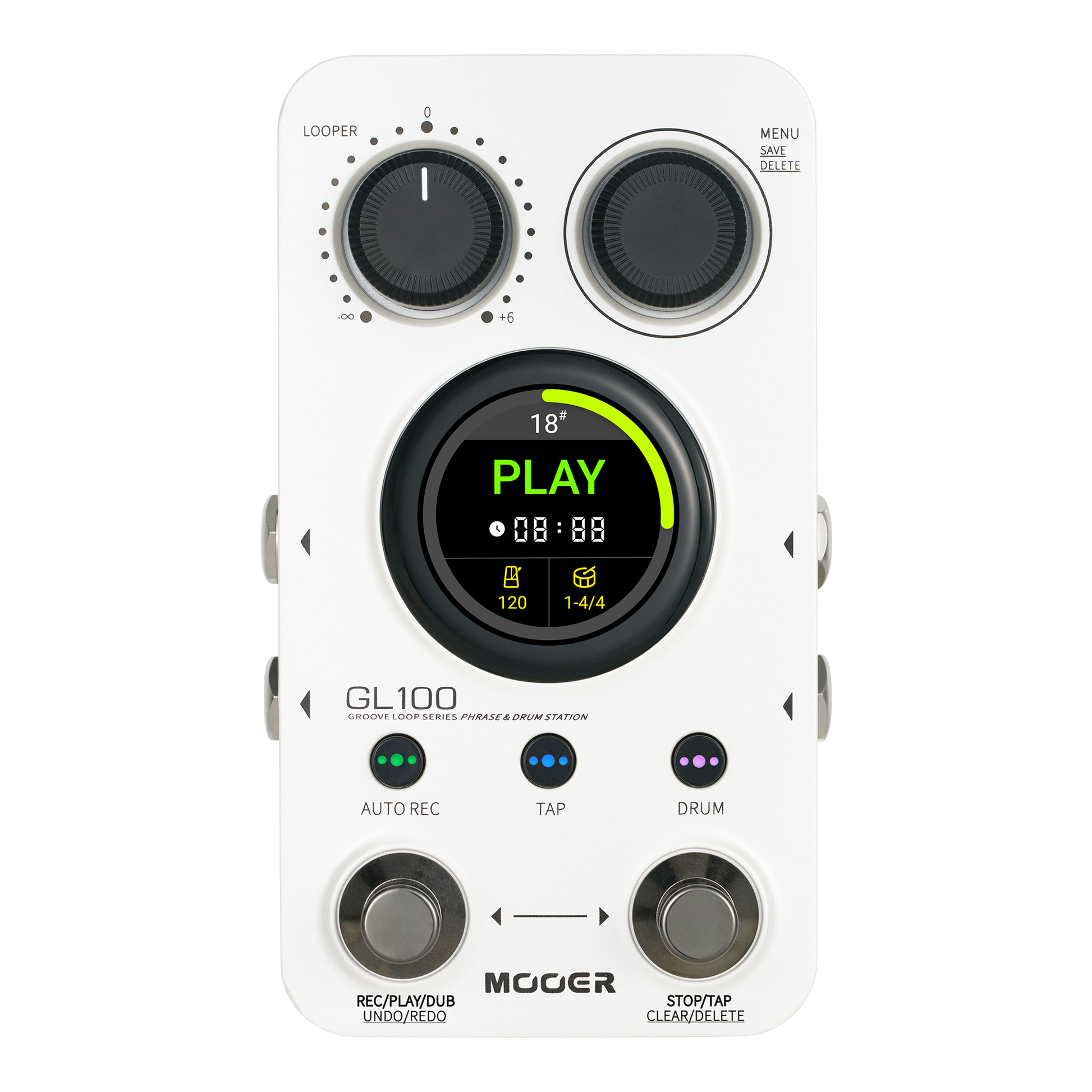 Mooer - GL100 | ルーパー ドラムマシン ギター エフェクター – NINEVOLT Mooer - GL100 | ルーパー ドラムマシン ギター エフェクター – NINEVOLT
