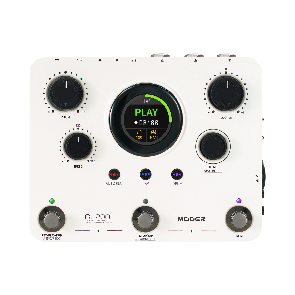 Mooer - GL200 | ルーパー ドラムマシン ギター エフェクター – NINEVOLT