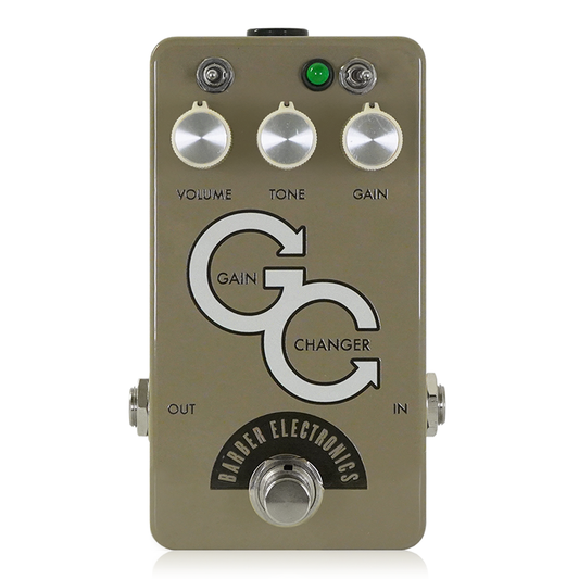 Barber Electronics - Gain Changer SR Olive | オーバードライブ ギター エフェクター