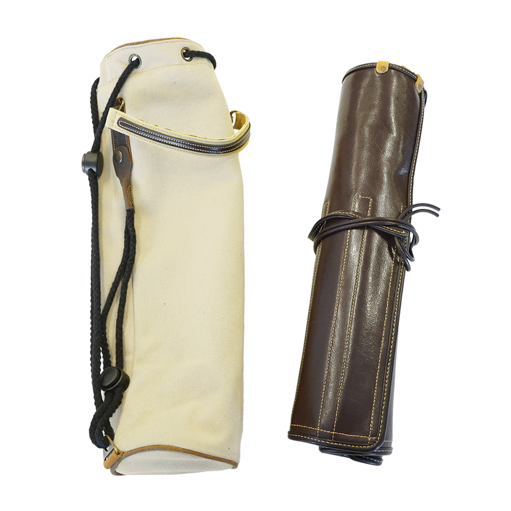 PDH - Leather Drum stick bag SW-DSB-415A レザー製スティックケース(8セット対応)とキャンバスバッグのセット