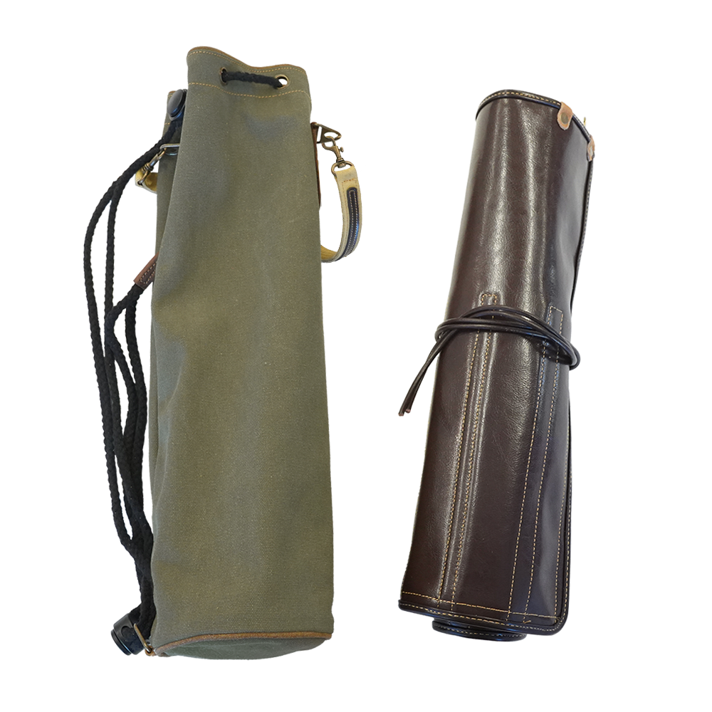 PDH - Leather Drum stick bag SW-DSB-415A レザー製スティックケース(8セット対応)とキャンバスバッグのセット