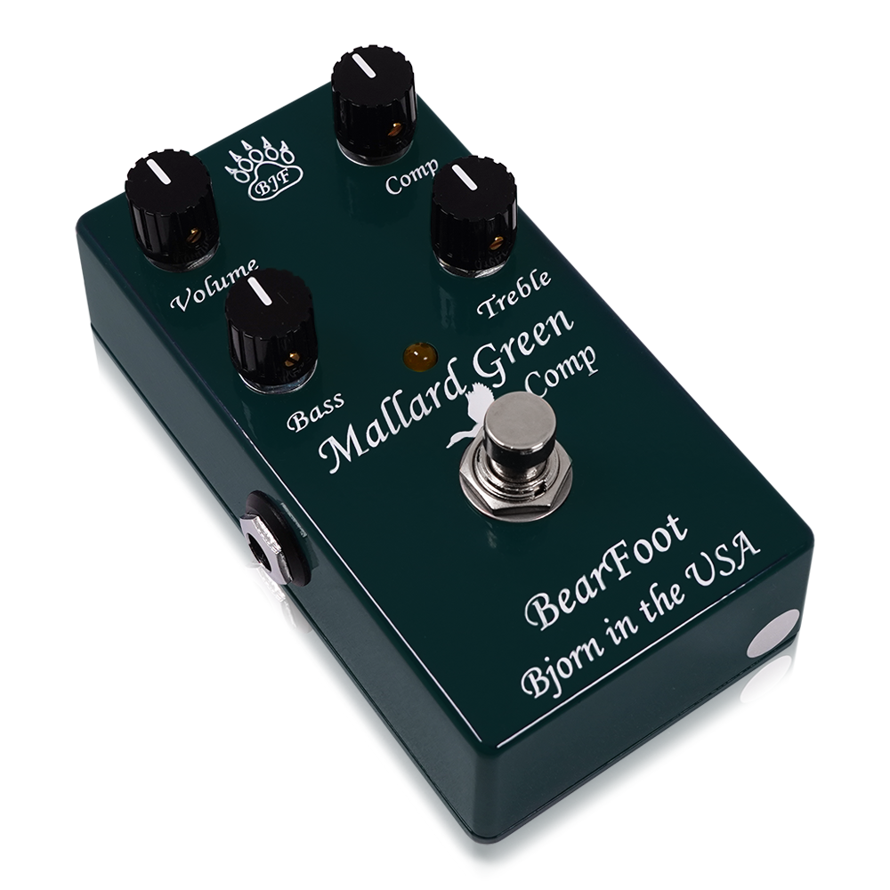 BearFoot Fx - Mallard Green Comp | コンプレッサー ギター エフェクター
