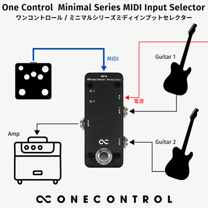 One Control - Minimal Series MIDI Input Selector | スイッチャー インプットセレクター