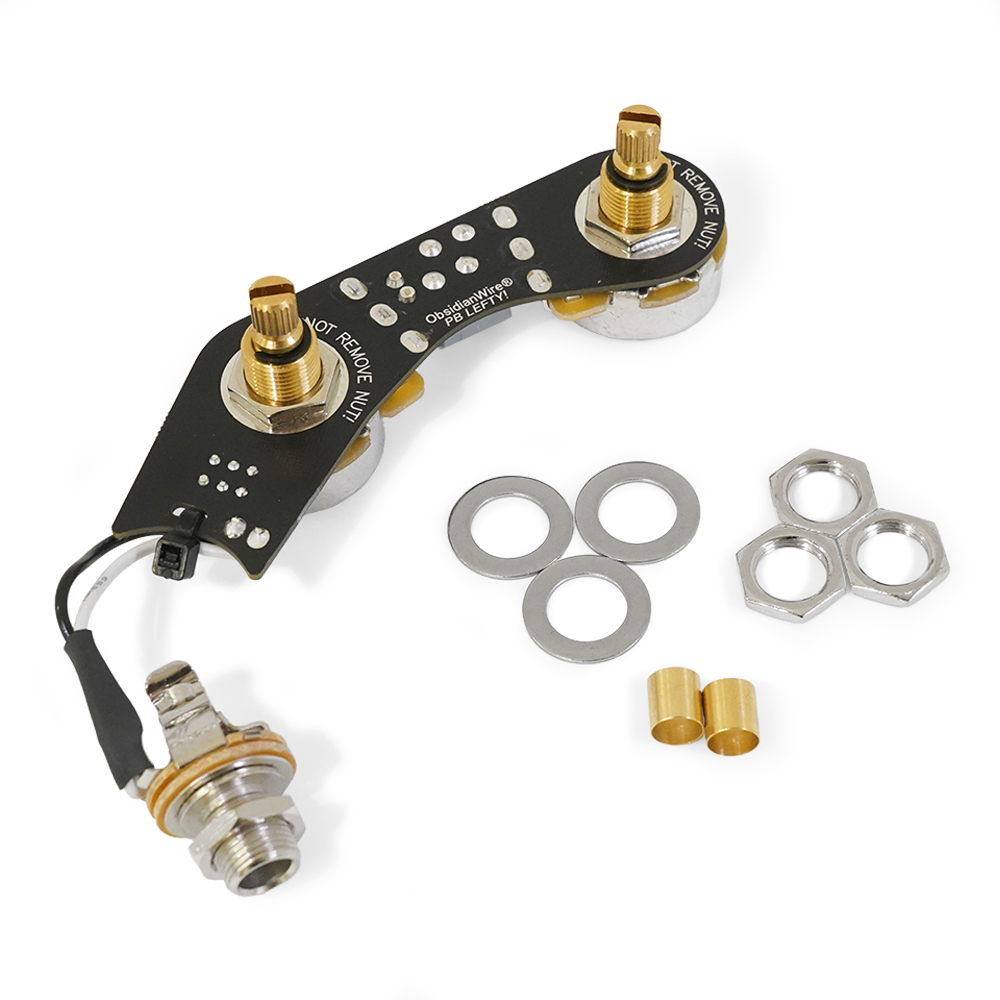 ObsidianWire - ObsidianWire for LEFTY Precision Bass | ベースパーツ プレシジョンベース 配線済みハーネス 左利き用