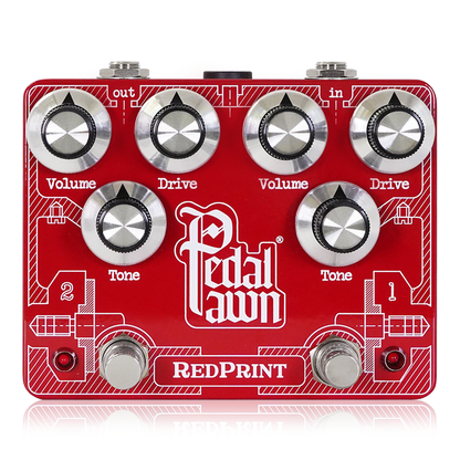 Pedal Pawn - REDPRINT | オーバードライブ ギター エフェクター Pedal Pawn - REDPRINT | オーバードライブ ギター エフェクター