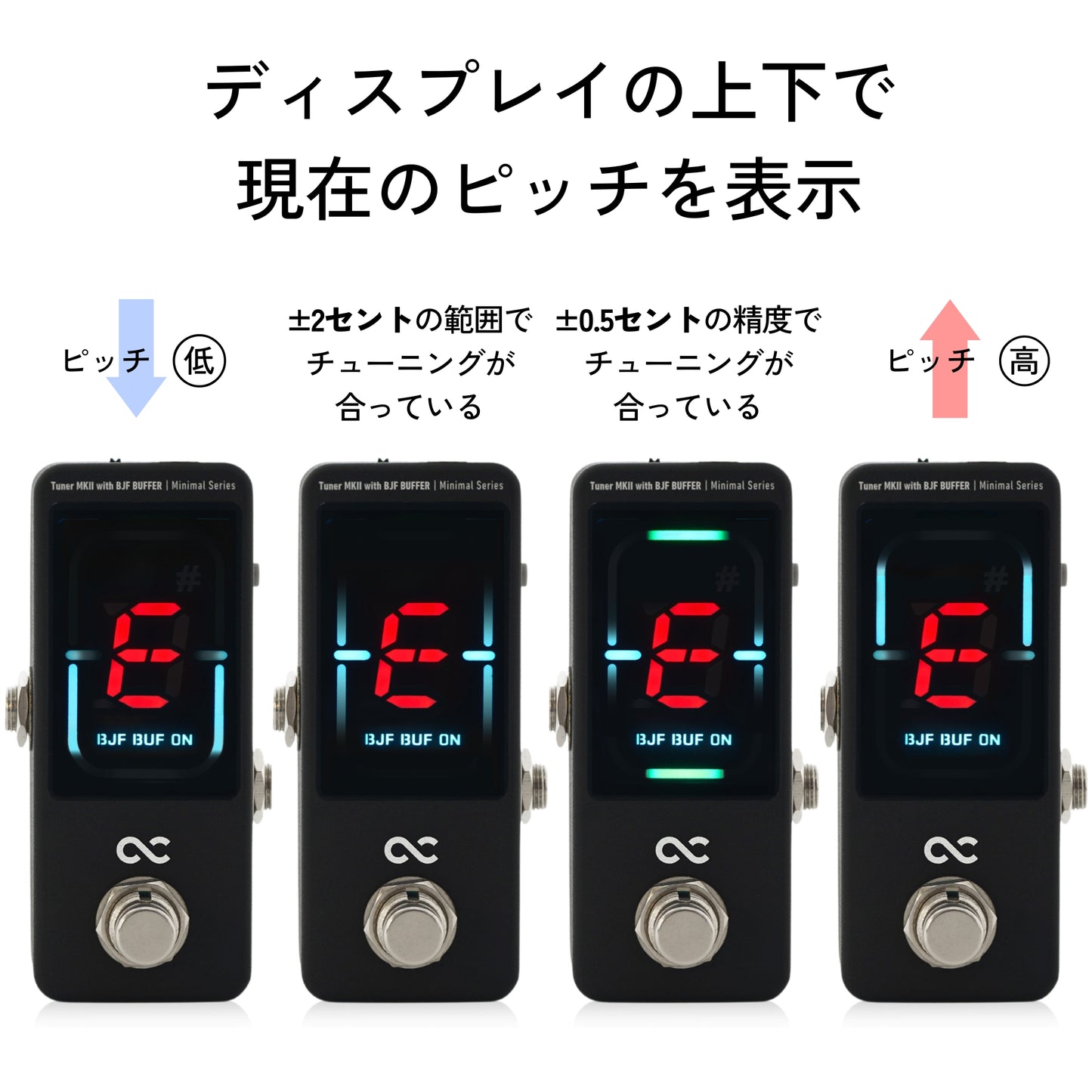 One Control　Minimal Series Tuner MKII with BJF BUFFER　/ チューナー ペダルチューナー