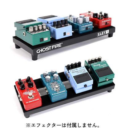 【2/27 16:00まで5%OFF!】Ghost Fire - V-Series Baby1 | ボードサイズ 約35×14cm・440g アルミニウム合金 エフェクターボード ペダルボード 専用バッグ付き