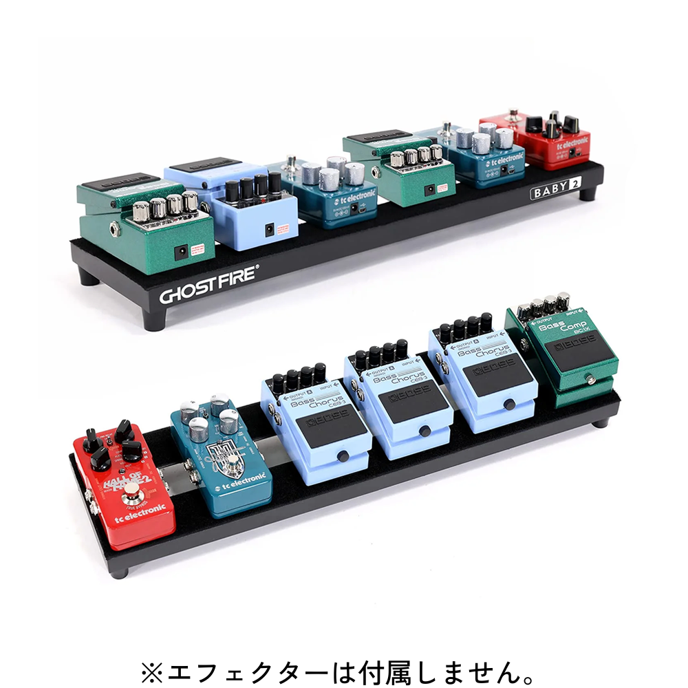 【2/27 16:00まで5%OFF!】Ghost Fire - V-Series Baby2 | ボードサイズ 約51×14cm・600g アルミニウム合金 エフェクターボード ペダルボード 専用バッグ付き