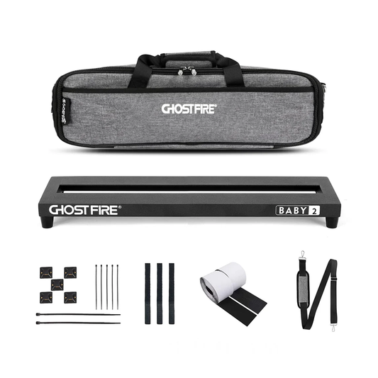 Ghost Fire - V-Series Baby2 | ボードサイズ 約51×14cm・600g アルミニウム合金 エフェクターボード ペダルボード 専用バッグ付き