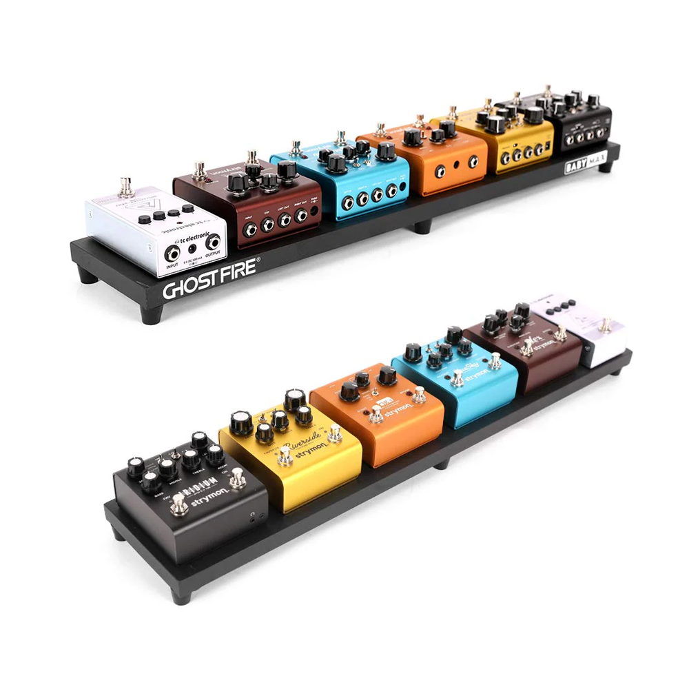 Ghost Fire - V-Series BabyMax | ボードサイズ 約70×14cm・780g アルミニウム合金 エフェクターボード ペダルボード 専用バッグ付き