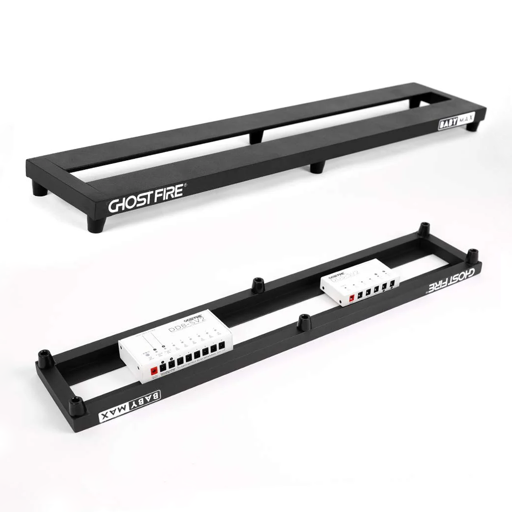 Ghost Fire - V-Series BabyMax | ボードサイズ 約70×14cm・780g アルミニウム合金 エフェクターボード ペダルボード 専用バッグ付き