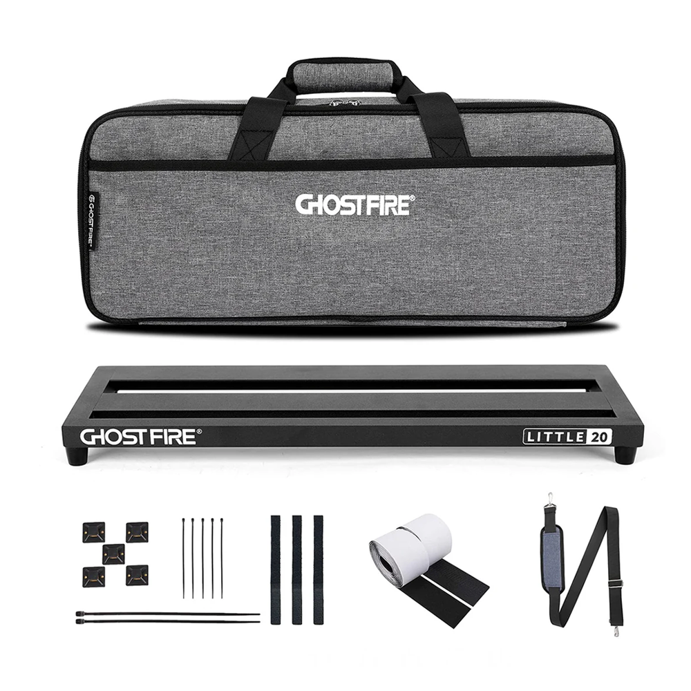 Ghost Fire - V-Series Little20 | ボードサイズ 約51×18cm・740g アルミニウム合金 エフェクターボード ペダルボード 専用バッグ付き
