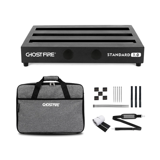 Ghost Fire - V-Series Standard1.0 | ボードサイズ 約43×31cm・1.2kg アルミニウム合金 エフェクターボード ペダルボード 専用バッグ付き