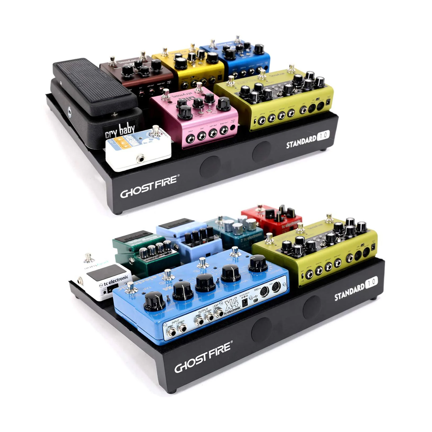 Ghost Fire - V-Series Standard1.0 | ボードサイズ 約43×31cm・1.2kg アルミニウム合金 エフェクターボード ペダルボード 専用バッグ付き