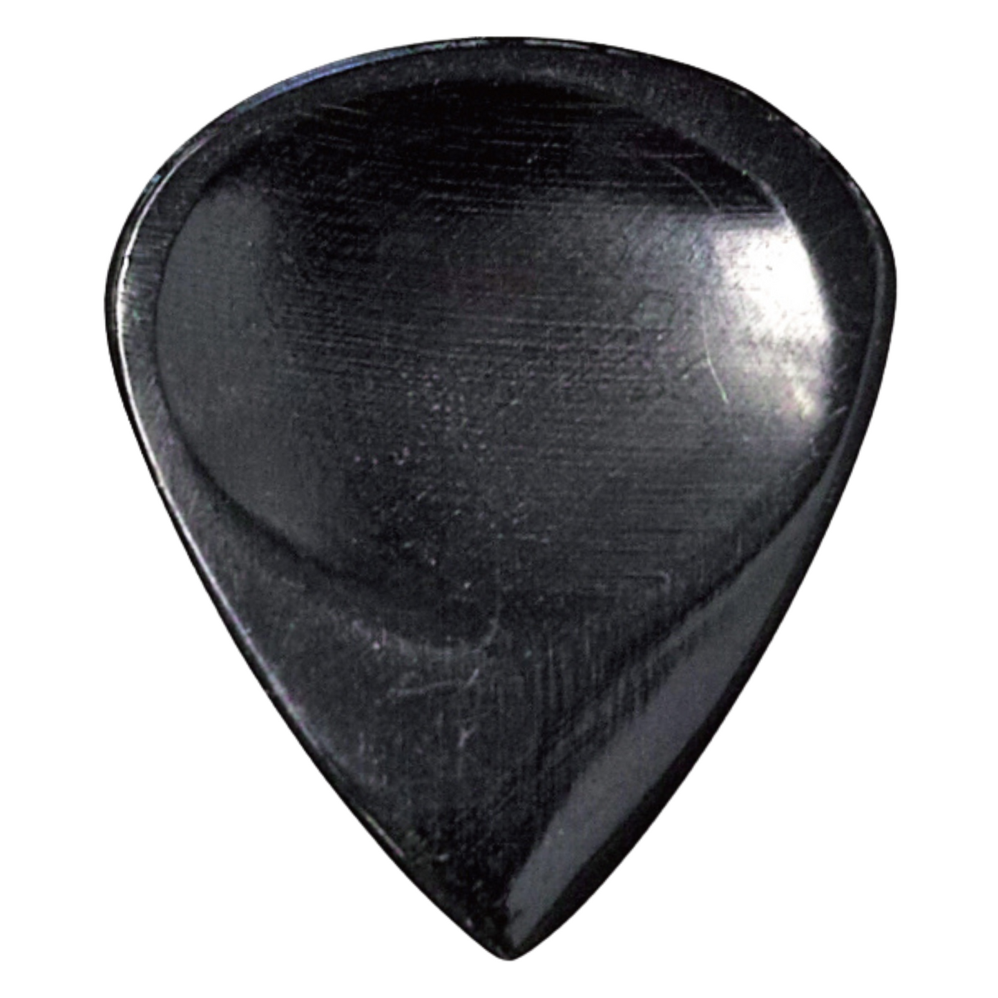 牛の角で作られた天然素材の ジャズピック 3.5mm 右利き用 | Animals Pedal - Wild Picks (CHR-JP-DD-BK) Cow Horn Jazz Pick Double Dent Black 【ゆうパケット対応可能】