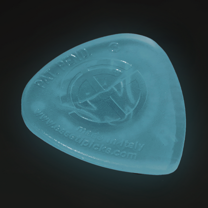Essetipicks - ZIRIYAB Standard R Lumens Blue 右利き用 1枚 【ゆうパケット対応可能】 | ギターピック ティアドロップ 蓄光 エッセティピックス