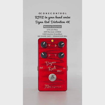 One Control　BJFE in your hand series Dyna Red Distortion 4K　/ ディストーション ギター エフェクター