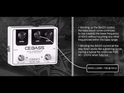 GEKKO SOUND　CE.BASS　/ コンプレッサー イコライザー ベース エフェクター