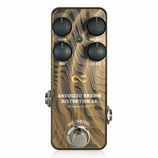 One Control　ANODIZED BROWN DISTORTION 4K　/ ディストーション ギター エフェクター ミニペダル