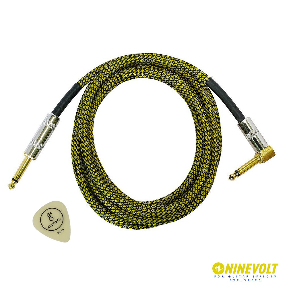 9℃　Basic Cable 3.0m LS  厚みが選べるオリジナルピック付き  / ケーブル 3m【ゆうパケット対応可能】