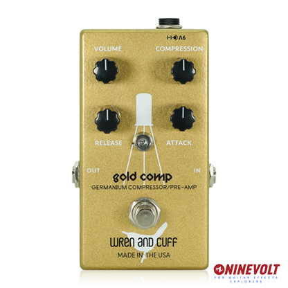 Wren and Cuff - Gold Comp | コンプレッサー ギター エフェクター Wren and Cuff - Gold Comp | コンプレッサー ギター エフェクター