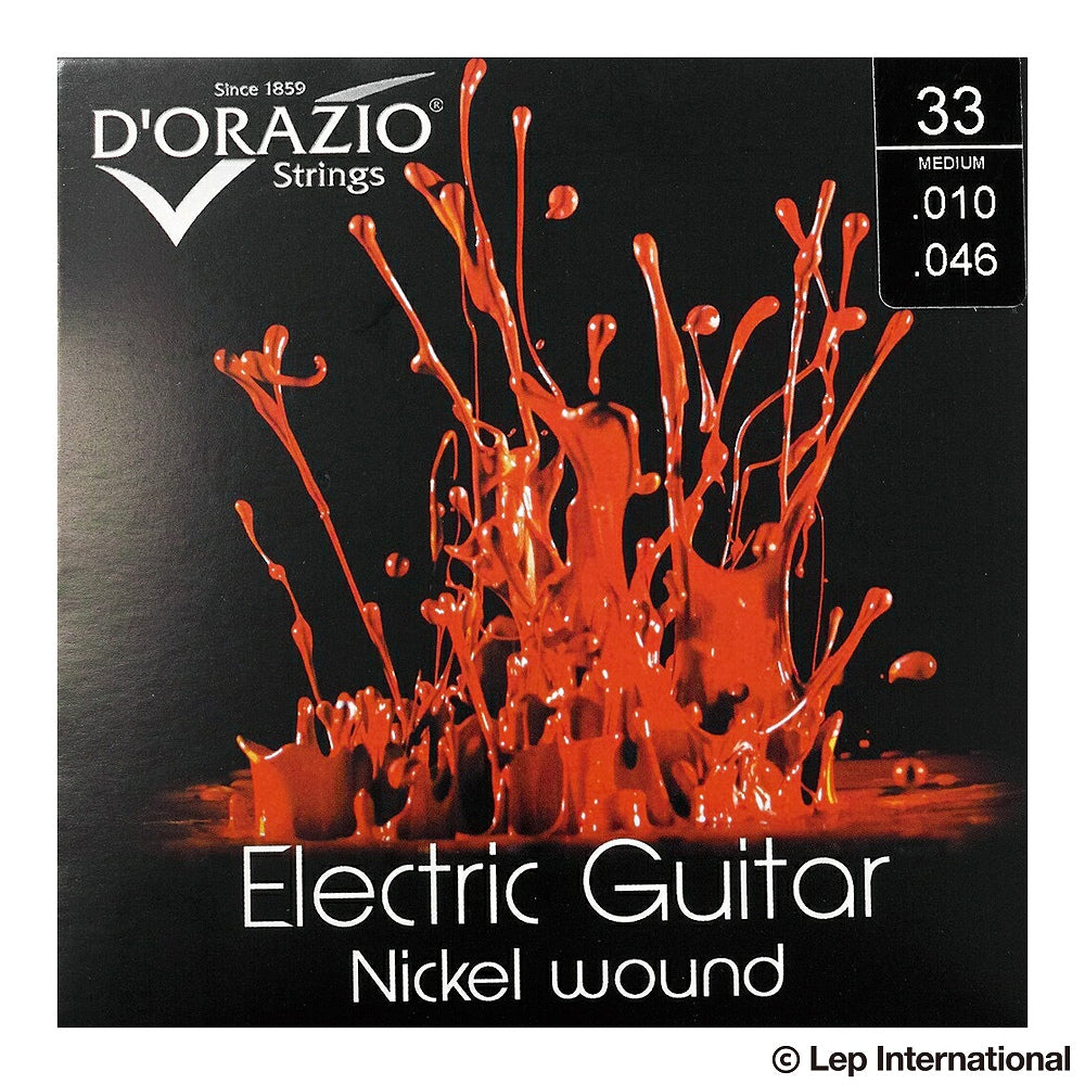 D'Orazio Strings　Electric Guitar Nickel Round Wound 33（Medium 010-046）　【ゆうパケット対応可能】