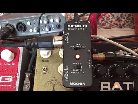 ギター Fender Micro DI Mooer Micro DI