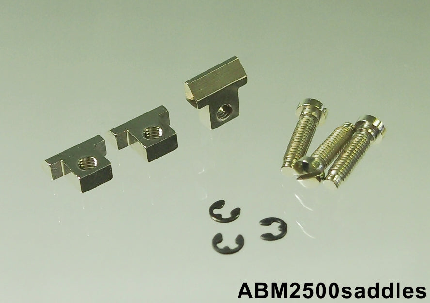 ABM/ABM2500saddlesB　ABR-1用ブラスサドル ブラック（３個セット)【ゆうパケット対応可能】