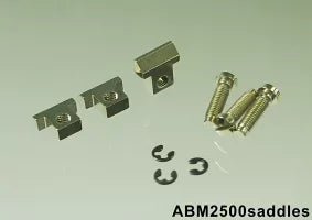 【お取り寄せ/代引不可】ABM/ABM2500saddlesC　ABR-1用ブラスサドル クローム（３個セット）【ゆうパケット対応可能】