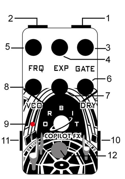 Copilot FX　Orbit FUZZ / ファズ ギター ベース エフェクター フリーケンシーモジュレートファズ アナログシンセ ビットクラッシャー