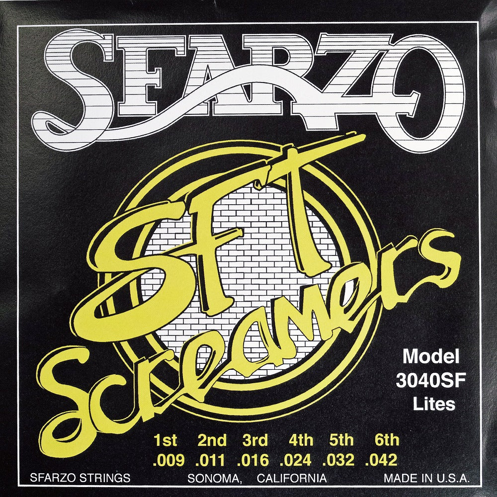 【4/11まで15%OFF】SFARZO　SFT Screamers 3040SF .009-.042  / ギタリストのためだけに開発された新世代の高品質弦！　Jake Cloudchair使用弦 【ゆうパケット対応可能】