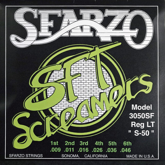 SFARZO　SFT Screamers 3050SF .009-.046　ギタリストのためだけに開発された新世代の高品質弦！　Jake Cloudchair使用弦　【ゆうパケット対応可能】