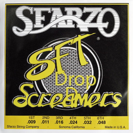 SFARZO　SFT Screamers 3140DD ドロップD用！ .009-.048　ギタリストのためだけに開発された新世代の高品質弦！　Jake Cloudchair使用弦　【ゆうパケット対応可能】
