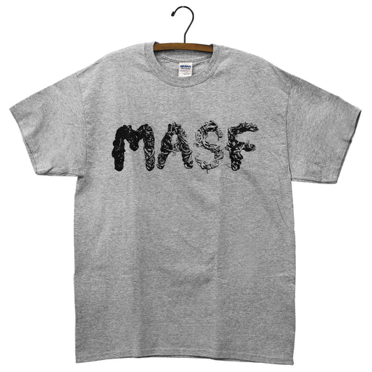 Masf Pedals　ロゴTシャツ　グレー【ゆうパケット対応可能】