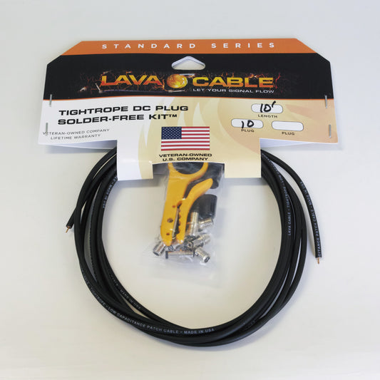 Lava Cable　Tightrope DC Plug Solder-Free Kit 【ゆうパケット対応可能】 パッチケーブル DCケーブル ソルダーレス ソルダーフリー はんだ不要