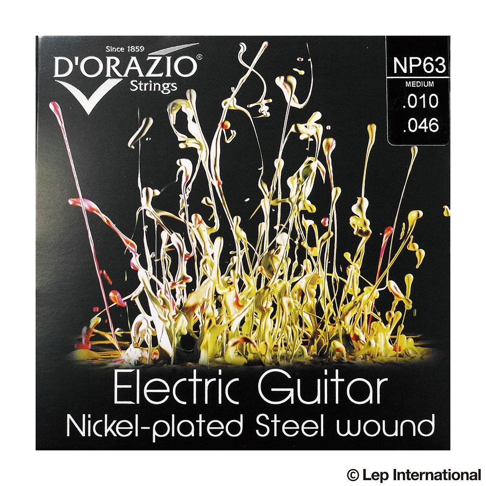 D'Orazio Strings　Electric Guitar Nickel Plated Steel Round Wound NP62（Light Medium 009-046）　【ゆうパケット対応可能】