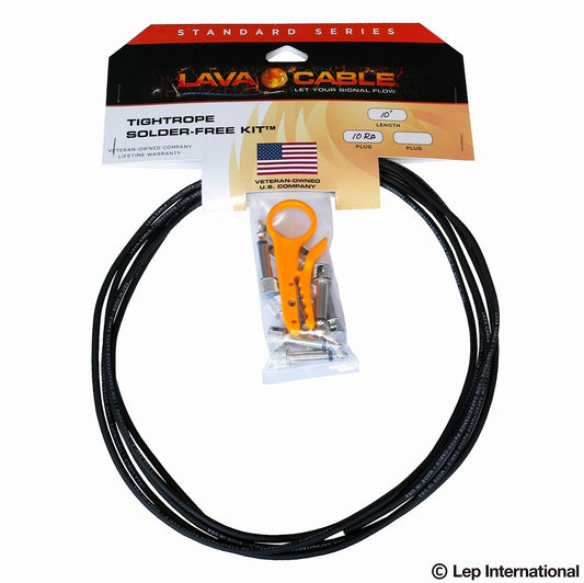 Lava Cable　TightRope Solder Free Kit L字型プラグ 【ゆうパケット対応可能】 パッチケーブル ソルダーレス ソルダーフリー はんだ不要