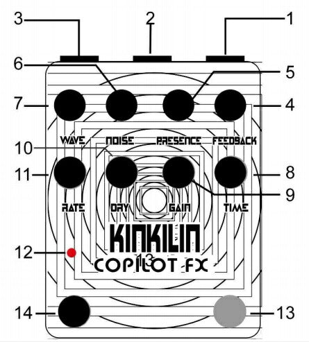 Copilot Fx　Kinkilin / ディレイ デジタルディレイ ギター エフェクター